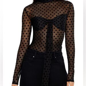 Forever 21 Black Polka Dot Blouse